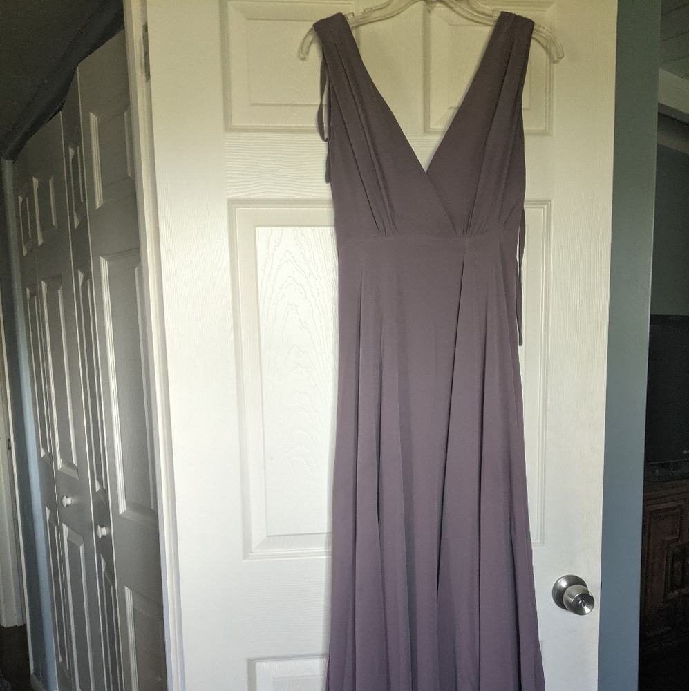 Lulu's Dusty Purple Backless Maxi dress, Medium